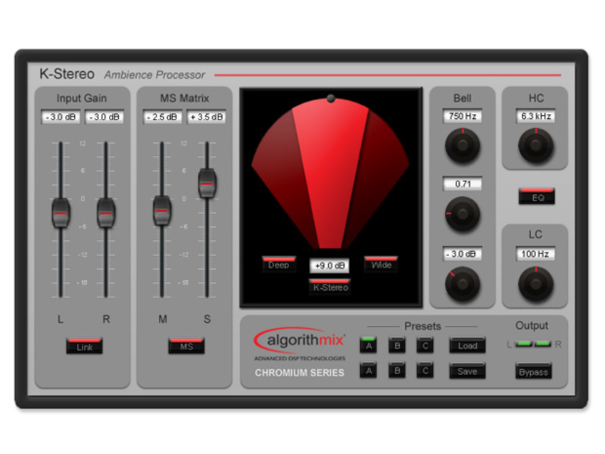 K-Stereo is the first in a series of new reference mastering plug-ins.